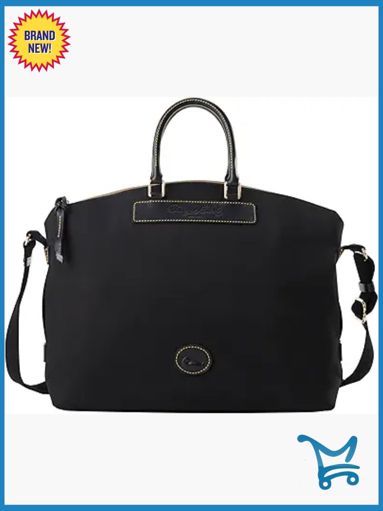 Nylon Satchel Crossbody Bag With Zip Pocket